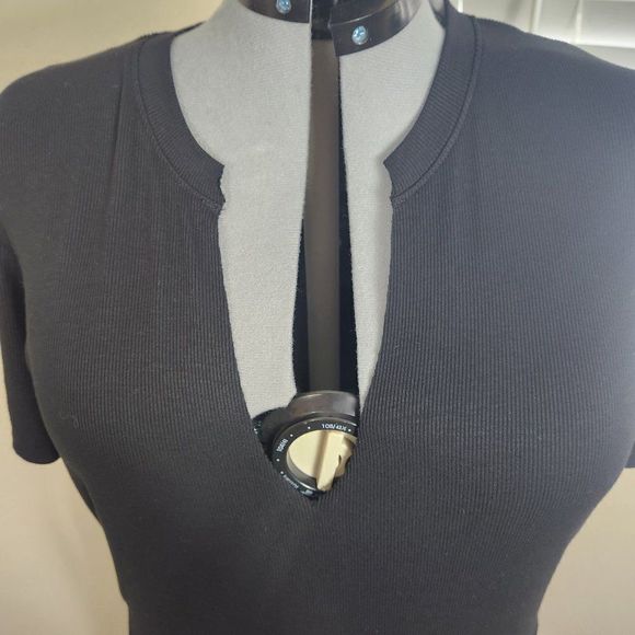 LNA Easy Rib Tee Dress Black Size 1X PL-SS2021 - Picture 5 of 15